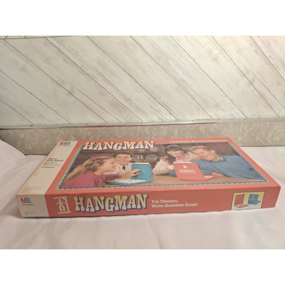 VINTAGE Hangman COMPLETE Milton Bradley 1988 Words Classic Game - Picture 7 of 10